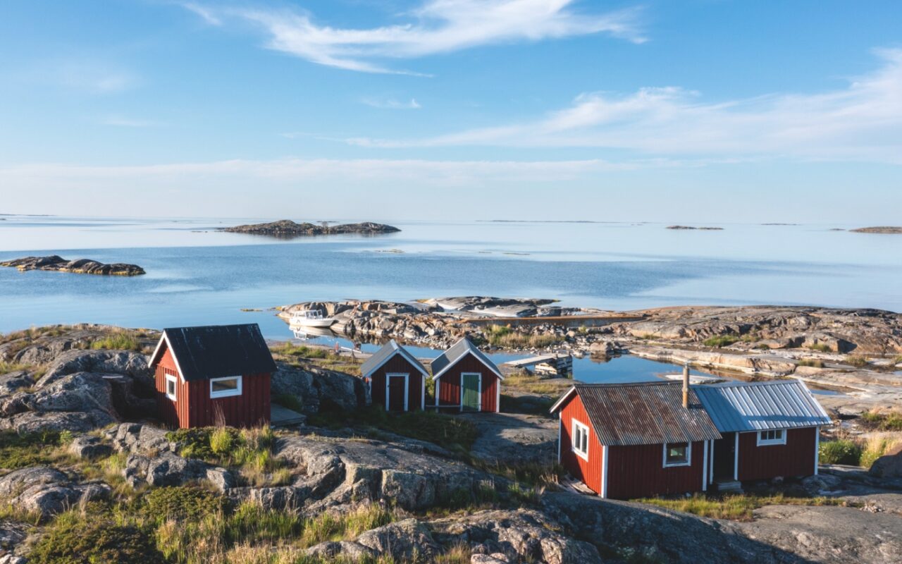small houses in the stockholm archipelago